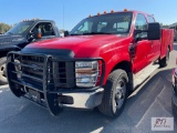 2009 Ford F-350 XL 4 door utility truck, brake controller, auxiliary switches, A/C, 69,653 miles,