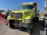 2009 Mack GU713 granite tandem axle dump, automatic transmission, Henderson 14ft stainless steel