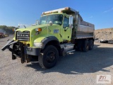 2009 Mack GU713 granite tandem axle dump, automatic transmission, Henderson 14ft stainless steel