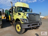2011 International WorkStar 7400 single axle debris truck, Petersen Lightning Loader grapple,