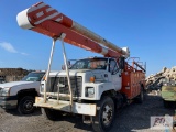 1998 Chevy C7500 boom truck, Reading utility body, Altech 65ft boom, outriggers, 6 speed