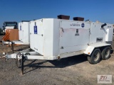 Flagro FV0HC-400, 390,000 BTUH dual unit ground heater with Kubota diesel engine, showing 6737 hrs