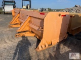 Homemade 16ft bucket mount snow pusher