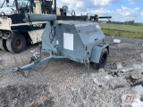 Portable light tower with Kubota diesel engine, showing 88 hrs.