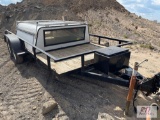 2000 JB Enterprises 16ft tandem axle utility trailer, pintle hitch, VIN:457CA0F94Y1012357 -