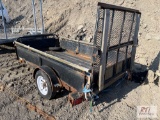 2007 Small utility trailer with mesh gate. VIN:2SWUW11A07G343372, has a transferable registraion