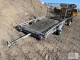2019 Karavan utility trailer with mesh gate, single axle, 5KTUS1217KF515661, has transferable