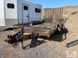 1997 Unicell tandem axle utility trailer, 16ft mesh gate, 7,000lb GVW, VIN:1B9US162XVR320009 -