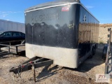 2018 American Hauler Falcon XC enclosed trailer, 16ft long, tandem axle, 8.5 wide, VIN: