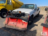 2003 Ford F-350 XLT regular cab pickup, 4WD, Western V-plow, 8ft box, PW, PL, A/C, 96,360 miles