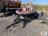Skeeter Wrangler parts boat with boat trailer, Bill of Sale Only