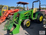 John Deere 4410 tractor, 4WD, loader, turf tires, hydrostatic, hour meter not working