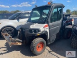 Bobcat 3650 utility vehicle, with cab, Diesel engine, front snow blower, in-box sander, 658 hrs.,