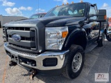 2015 Ford F-250 XL regular cab utility body truck, Knapheide body, Western snow plow, 4WD, PW, PL,