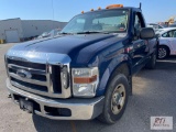2008 Ford F250 XL regular cab pickup, brake controller, A/C, 77,005 miles, VIN:1FTNF205X8EC99023 -