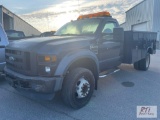 2009 Ford F450 XL regular cab utility truck, Reading 10ft body, brake controller, auxiliary