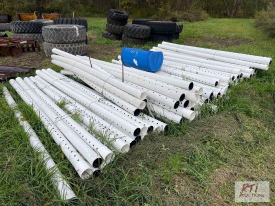 Lot of 10' plastic Leachfield pipe