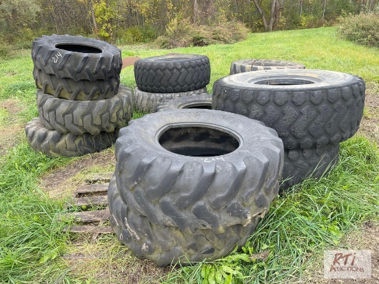 Lot of loader tires