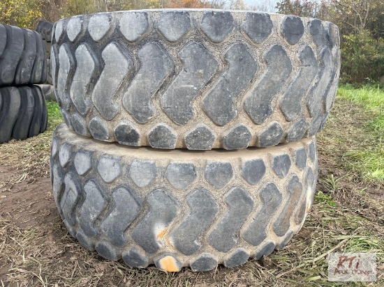 (2) 20.5R25 tires