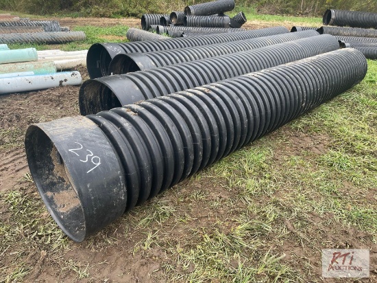 (4) 15' culvert pipe, 3' diameter