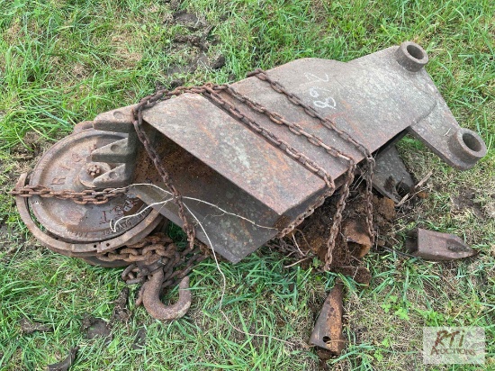 12" digging bucket, Hoist