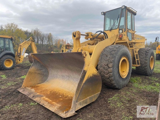1989 John Deere 644E wheel loader, 13974 hours, 25.5X25 tires, GP bucket, has transferable reg, S/N:
