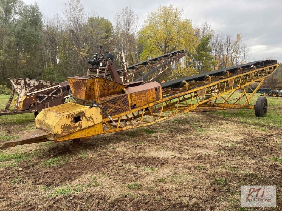 50' Radial stacking conveyor with hydraulic power