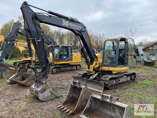 2012 John Deere 85D excavator, 2634 hours, rubber tracks, 36" digging bucket, Hydraulic thumb,
