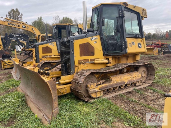2008 John Deere 650J XLT Bulldozer, 3870 hours, 6 way blade, TopCon GPS system, Heat/AC, Radio