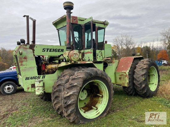 Steiger Bearcat II tractor, THU, Runs and operates, CAT 3208 engine