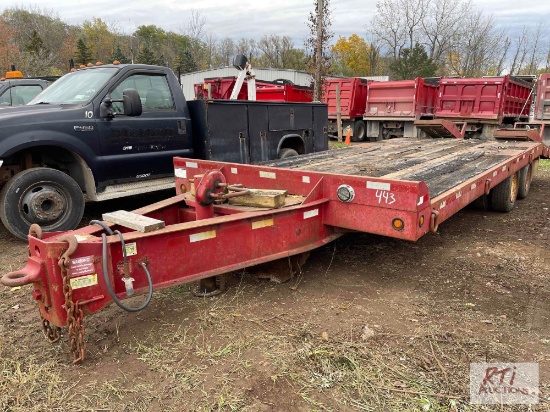 2005 Eager Beaver T/A equipment trailer, 19' deck with 6' dovetail, VIN:112H8V3255L069734.