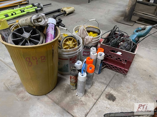 Paint, plugs and tools