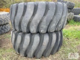 (2) 23.5R25 tires