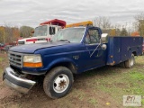 1997 Ford F350 utility truck, Diesel, NOT RUNNING, 10' Stahl utility body