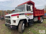1990 MACK S/A Dump truck, 236K miles, 10' steel box,VIN: VG6BA04X2LB052585, NOT RUNNING