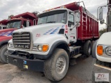 2004 MACK CV713 Granite T/A dump, 130K miles, Maxitorque TM309M 9 speed transmission, MACK diesel,