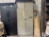 Standing cabinet with contents, pullers and hardware