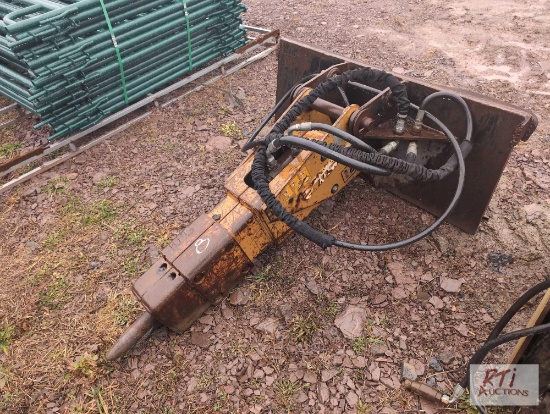 Indeco Skid loader mount hydraulic breaker