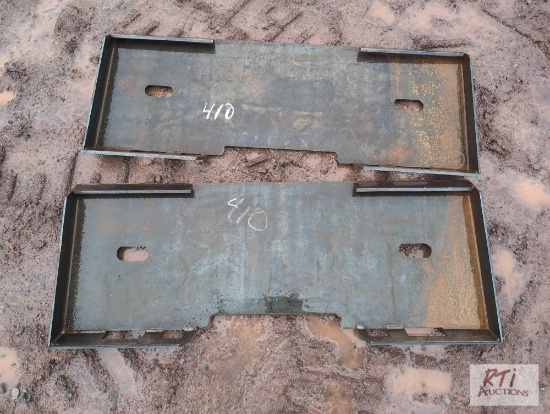 2X Skid loader mounting plate