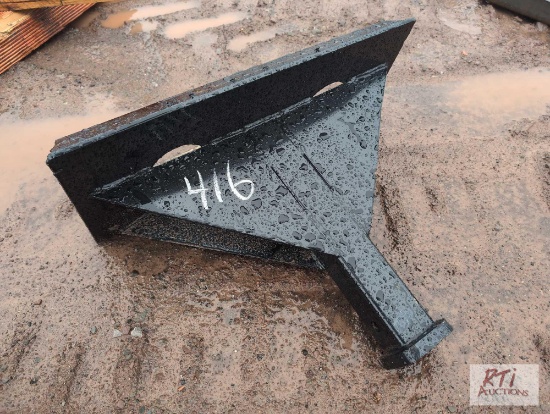 Hitch receiver for mini skid loader