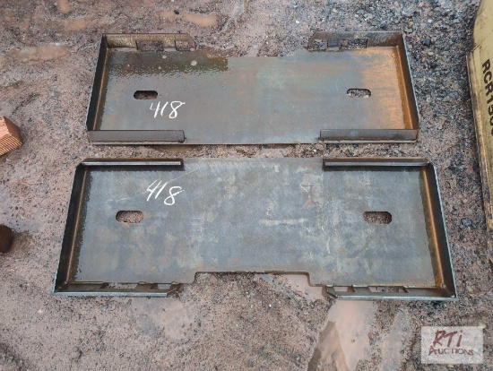 2X Skid loader mounting plate