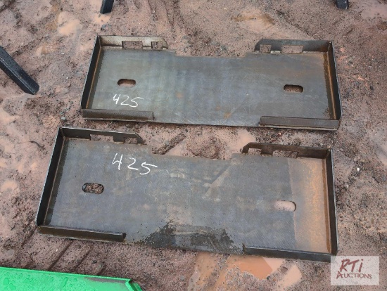 2X Skid loader mounting plate