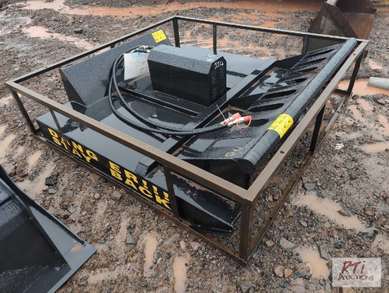Agrotk skid loader mount hydraulic rotary mower
