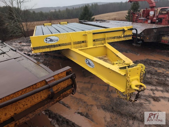 1994 Econoline DP123DE tandem dual 23ft backhoe trailer, VIN: 42EDPHH26R1000777 dovetail, fold over