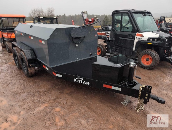 2023 X-Star 990 gallon portable fuel tank with electric pump, VIN: 1X9T7BA21PH039475