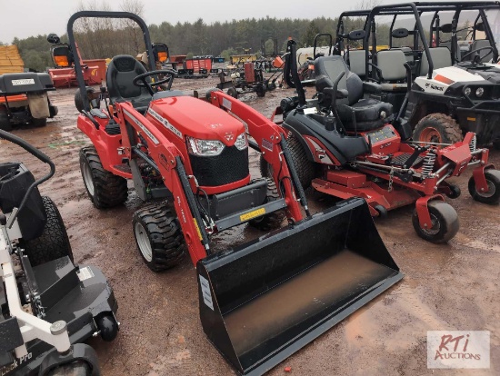 New Massey Ferguson M series, GC1725 compact tractor, 4WD, loader, HST, 12 hrs