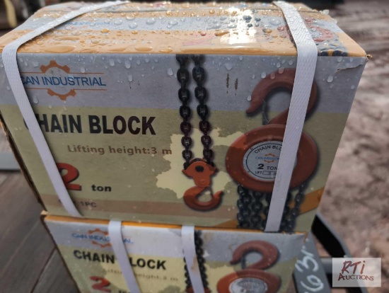 2X 2-ton chain falls