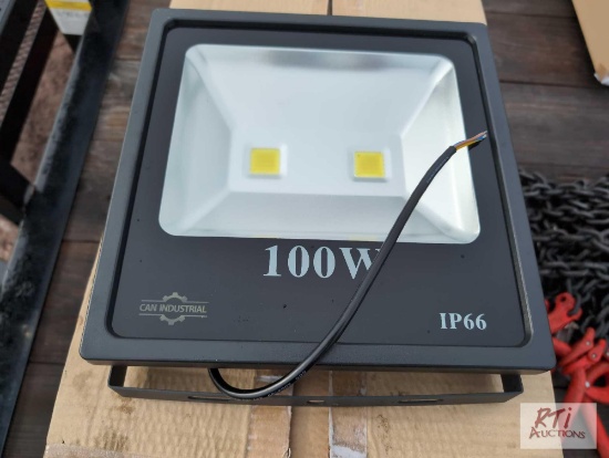 5X 100 watt flood lights