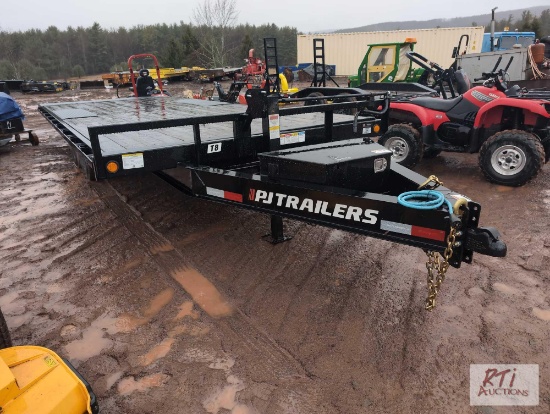 2022 PJ deckover power tilt 22ft trailer, 16,000lb GVW, VIN: 4P51C2921P3066471