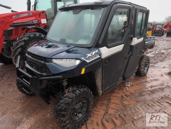 Polaris XP1000 Ranger, 4 passenger, factory cab, 4WD, power steering, manual dump, radio, 3358